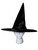 Black Spiderweb Halloween Witch Hat 18 in