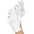 White Cotton Santa Glove Gloves Costume Adult