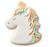 Purple Unicorn Comfort Grip Cookie Cutter Plastic Wilton