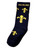 Fleur De Lis "New Orleans" Children's Socks One Size Black Gold Kids