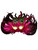 Pink Cat Eye 3 Peacock Feather Masquerade Prom Mask Pink Cat Eye 3 Peacock Feather Masquerade Prom Mask