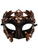Copper Black Roman Greek Emperor Men's Masquerade Mask Crystals