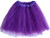 Girls Child Dark Purple Ballet Tutu 3 Layer Soft Tulle