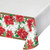 Elegant Poinsettia 1 Ct 54 x 102" Border Print Plastic Tablecover