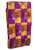 LSU Poly Scarf Purple Gold Sheer Tiger Print