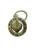 Silver and Gold Tone Mardi Gras New Orleans Keychain