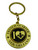 Silver and Gold Tone Mardi Gras New Orleans Keychain