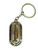 Silver and Gold Tone Mardi Gras New Orleans Keychain