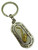 Silver and Gold Tone Mardi Gras New Orleans Keychain