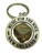 Silver and Gold Tone Mardi Gras New Orleans Keychain