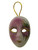 4 inch Mardi Gras Lady Face Mask Ornament or Wall Hanging New Orleans Party Favor