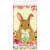 Floral Happy Easter Bunny Plastic Tablecover 54 x 84 Butterfly Flowers