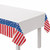 Painted Patriotic Red White Blue 4th July 54 x 96 Tablecover