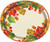 Berries Leaves Fall Thanksgiving 8 Ct Oval Banquet Platters