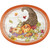 Plentiful Cornucopia Thanksgiving 8 Ct  Oval 10 x 12 Banquet Platters Paper