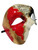 Men's Phantom Gold with Red Black Large Masquerade Mask