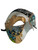 Men's Phantom Blue Harlequin Large Mardi Gras Masquerade Mask
