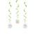 Easter Plaid 3 Pc Hanging Swirls Decorations Bunny Chick Eggs