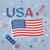Patriotic Celebration Fireworks Paper 40 Beverage Napkins USA July 4th