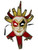 Jester Red Music Decorate Wear Mardi Gras Masquerade Mask Wall Hanging