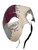 Men's Phantom Music Purple Silver Large Mardi Gras Masquerade Mask