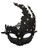 Black Crystal Lace Masquerade Swirl Flame Mardi Gras Ball Mask