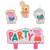 Peppa Pig 4 Pc Candles Set Cake Topper Birthday Party