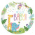 Hello Baby Shower Jungle Animals 8 Ct Paper Dinner Plates 10"