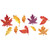 Fresh Autumn Leaves 10 Pc Autumn Mini Glitter Cutout Leaf Assortment