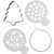 Christmas Cookie Cutter and Stencil Set Wilton, Metal, Ornament Tree Christmas Cookie Cutter and Stencil Set Wilton, Metal, Ornament Tree