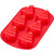 Wilton 6 cavity Red Christmas Tree Silicone Mold