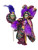 Black Mardi Gras Masquerade Doll 7" with stand