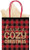 Cozy Christmas Large Vertical Bags 3 Ct Truck Plaid Kraft