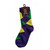 Mardi Gras Purple Green Yellow Regular Harlequin Diamond Socks One Size Mardi Gras Purple Green Yellow Regular Harlequin Diamond Socks One Size