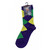 Mardi Gras Purple Green Yellow Regular Harlequin Diamond Socks One Size Mardi Gras Purple Green Yellow Regular Harlequin Diamond Socks One Size