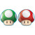 Super Mario Mushroom Shaped 8 Ct 7" Dessert Cake Plates