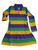 Girls 3T Toddler Classic Mardi Gras Dress with Pockets Purple Green Gold