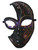 Black Red Fancy Full Cut Out Masquerade Mask