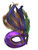 Purple Satin Masquerade Mardi Gras Colors Feather Mask Purple Satin Masquerade Mardi Gras Colors Feather Mask