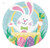 Hoppy Easter Bunny Basket 8 Ct 9 inch Dinner Plates Hoppy Easter Bunny Basket 8 Ct 9 inch Dinner Plates
