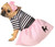 50's Girl Pink Large Dog Costume Halloween Outfit Sock Hop