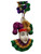 Glitter Jester Tri Strand Mardi Gras Beads Party Favor Necklace Glitter Jester Tri Strand Mardi Gras Beads Party Favor Necklace