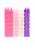 Pink White Purple Spiral 10 Ct 3 in Birthday Candles