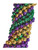 12 48" Purple Green Gold 10mm Mardi Gras Beads Party Favors 1 Dozen