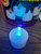 LED Color Changing Pumpkin Magic Tea Light red green blue clear