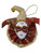 Jester Burgundy Gold Magnet New Orleans Mardi Gras Party Favor Ornament