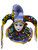 Jester Doll Lilac Magnet Shelf Party Favor Ornament Mardi Gras