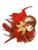 Red Masked Beaded Lady Feather Magnet Mardi Gras Party Favor Red Masked Beaded Lady Feather Magnet Mardi Gras Party Favor