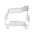 Truck with Tree 3.25" Silver Steel Cookie Cutter R&M Christmas