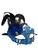 Blue Jeweled Mardi Gras Princess Venetian Masquerade Mask Feathers